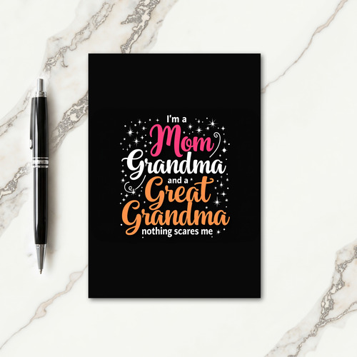 Starry Great Grandma Love Card