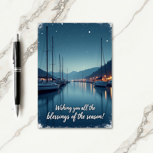 Starry Harbor Christmas Card