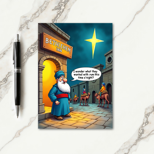 Starry Journey Christmas Card