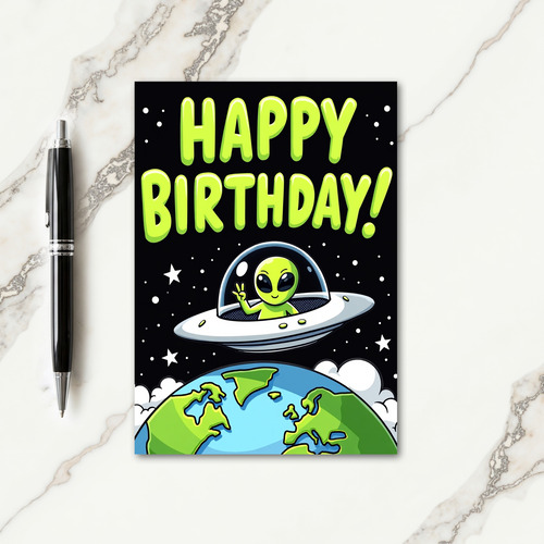 Starry Night Birthday Card