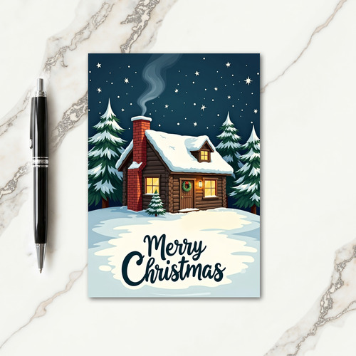 Starry Night Christmas Card