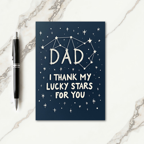 Starry Night Fathers Day Card
