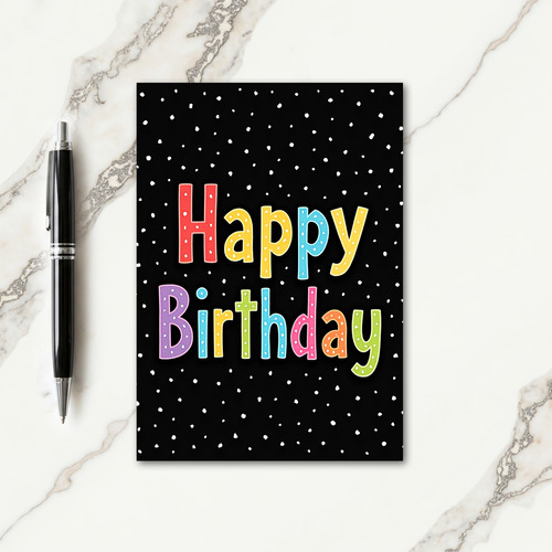 Starry Playful Birthday Card