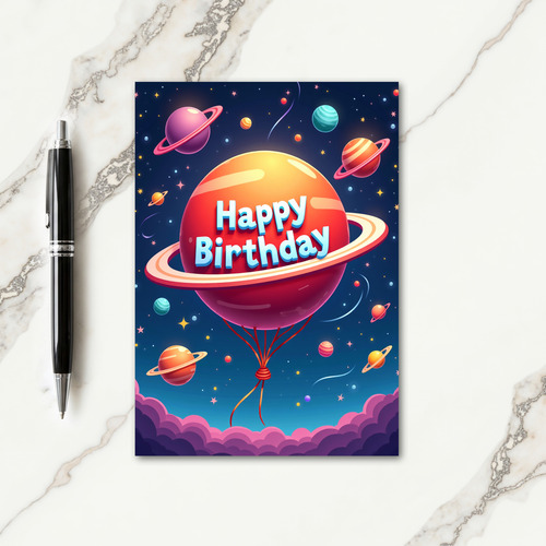 Starry Sky Birthday Card
