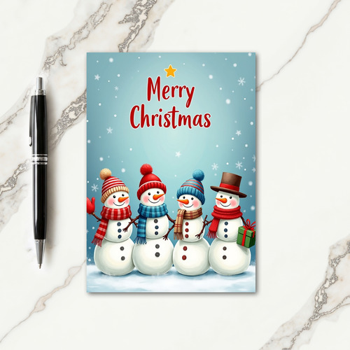 Starry Snow Christmas Card
