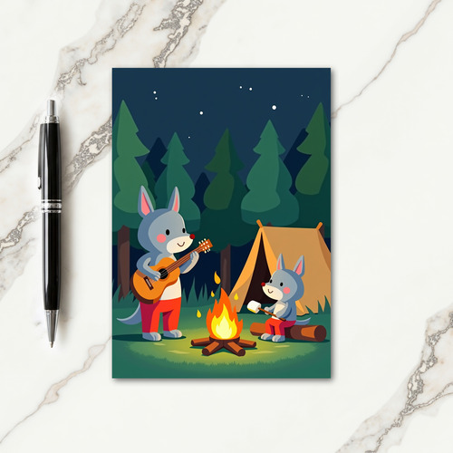 Starry Sweet Fathers Day Scene Card