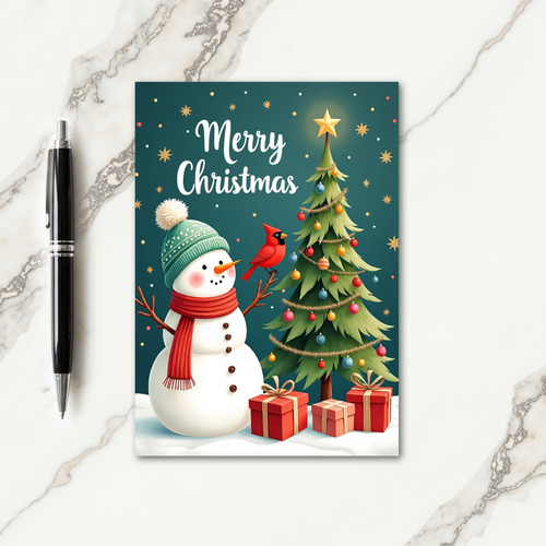 Starry Tree Christmas Card