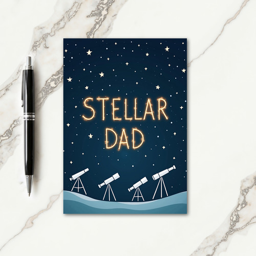 Stellar Dad Art Card