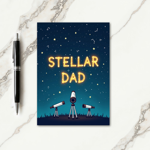 Stellar Dad Night Sky Card