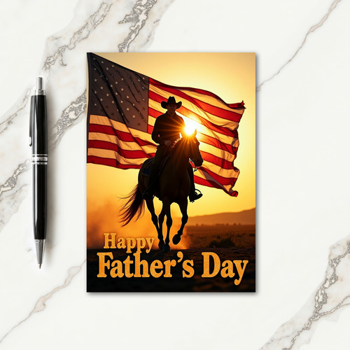 Stellar Fathers Day Banner Card