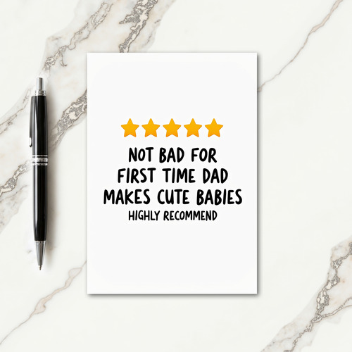 Stellar Fathers Day Card