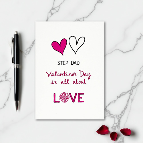 Step Dad Valentines Day Love Card