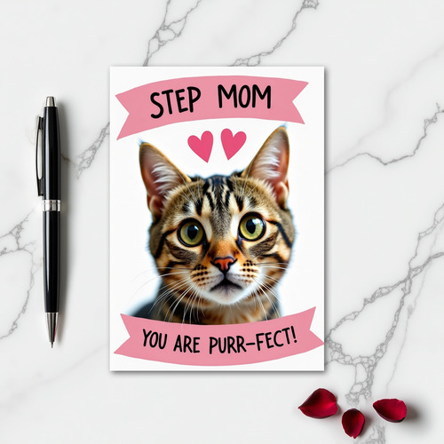 Step Mom You Are Purrfect Card