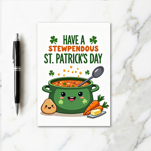 Stewpendous St Patricks Day Card