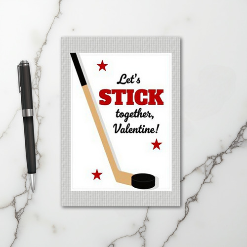 Stick Together Valentine Card