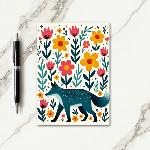 Stippled Creature Birthday Card