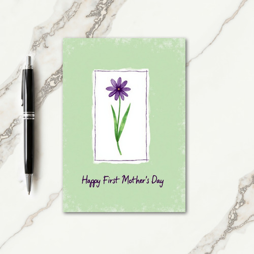 Stippled Flower Pattern Card