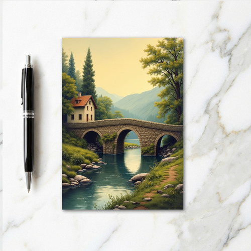 Stone Arch Bridge Scenic View Card