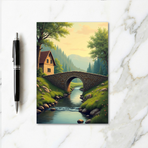 Stone Bridge River View Card