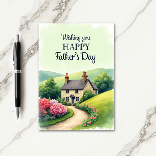 Stone Cottage Fathers Day Wish Card