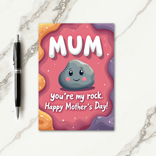 Stone Mum Happy Mothers Day Card