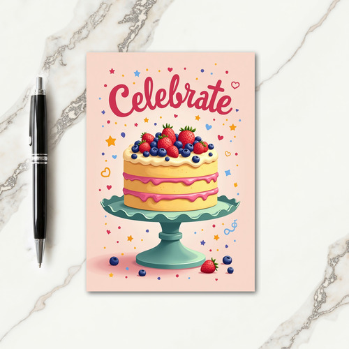 Strawberry Birthday Treat Card