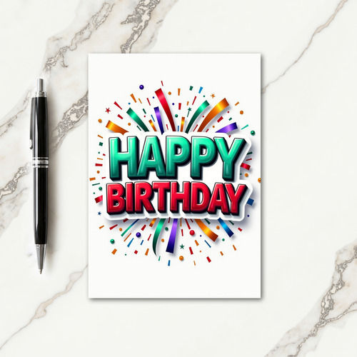 Streamer Festivity Card