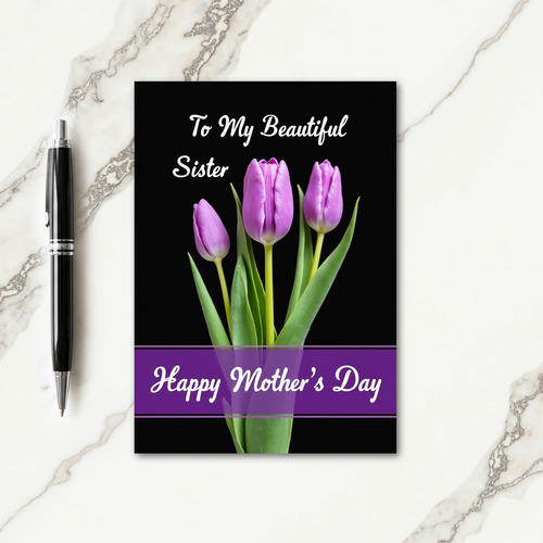 Striking Floral Mothers Day Card