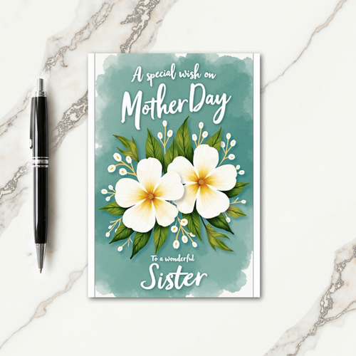 Striped Affection Flower Card