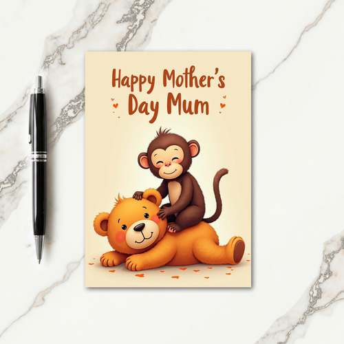 Striped Affection Message Card