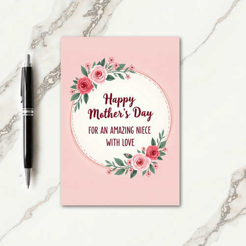 Striped Amazing Niece Love Card