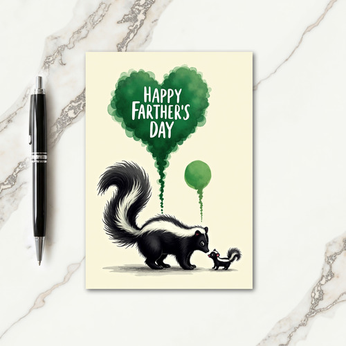 Striped Animal Fathers Day Card