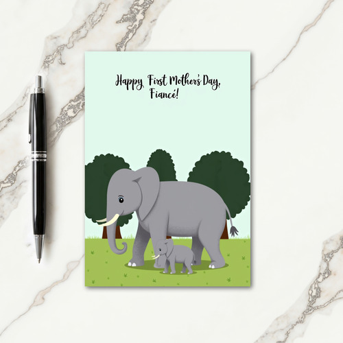 Striped Animal Scene Card
