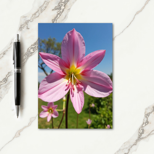 Striped Anther Floral Card