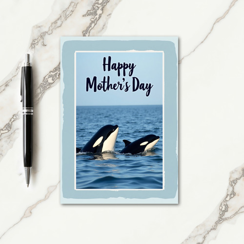 Striped Aquatic Family Card