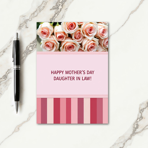 Striped Art Mothers Day Card