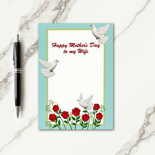 Striped Azure Message Card