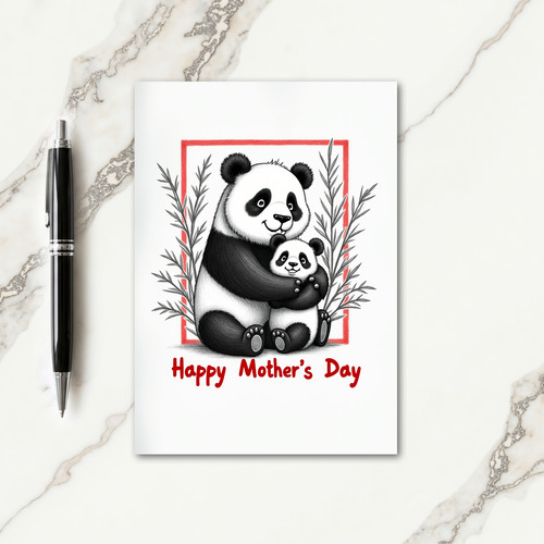 Striped Bears Hugs Card