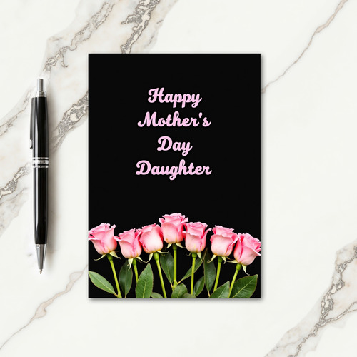 Striped Best Daughter Ever Card