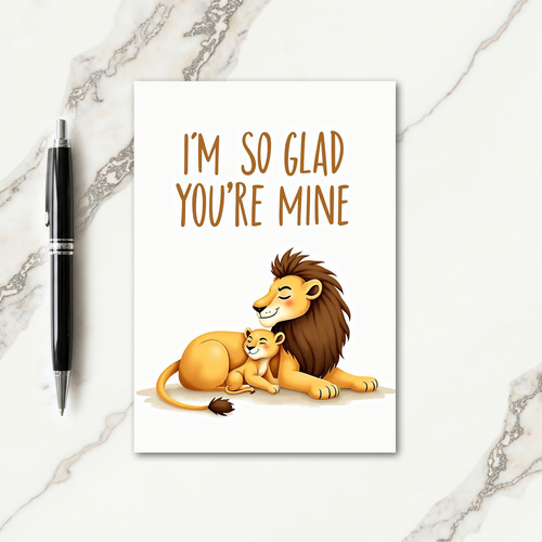 Striped Best Felines Love Card