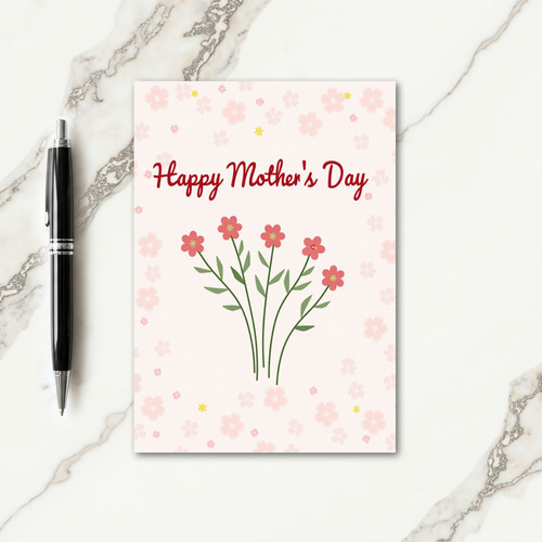 Striped Best Mothers Day Card