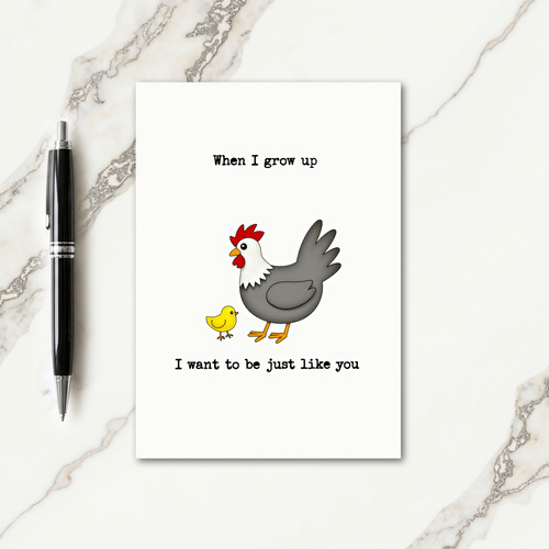 Striped Birds Admiration Card