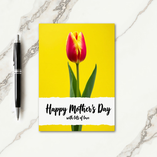 Striped Bloom Happy Day Card