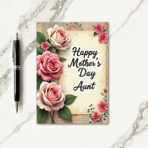 Striped Bloom Message Card