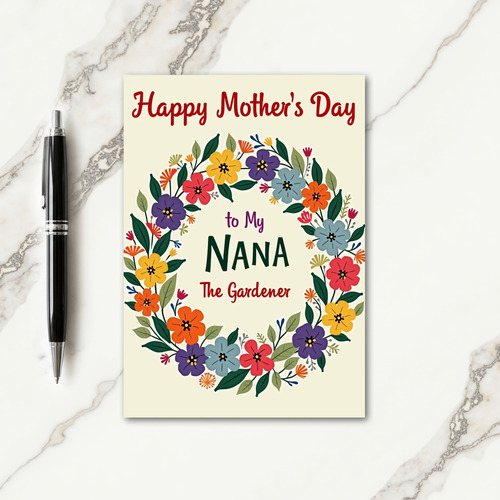 Striped Blooms Of Love Card