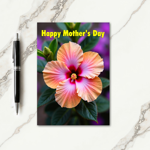 Striped Blooms Warmest Wishes Card