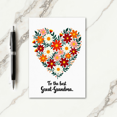 Striped Blossom Affection Card