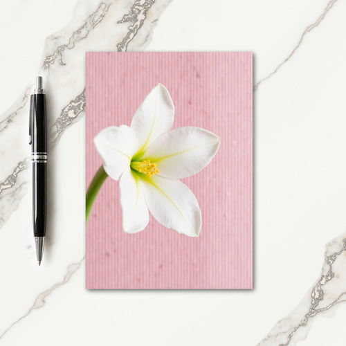 Striped Blossom Greeting Card