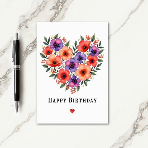 Striped Blossom Love Card