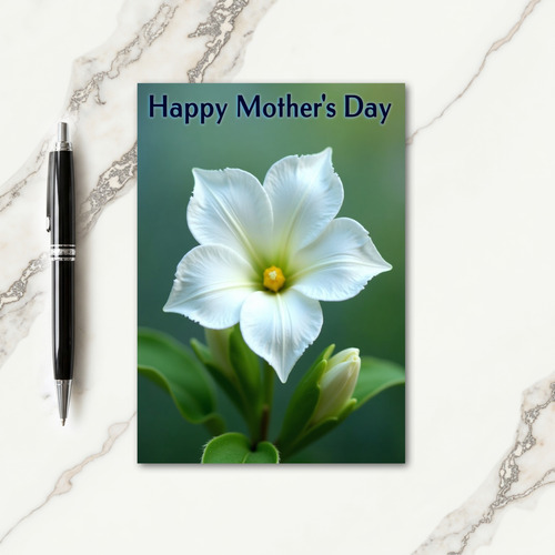 Striped Blossom Message Card